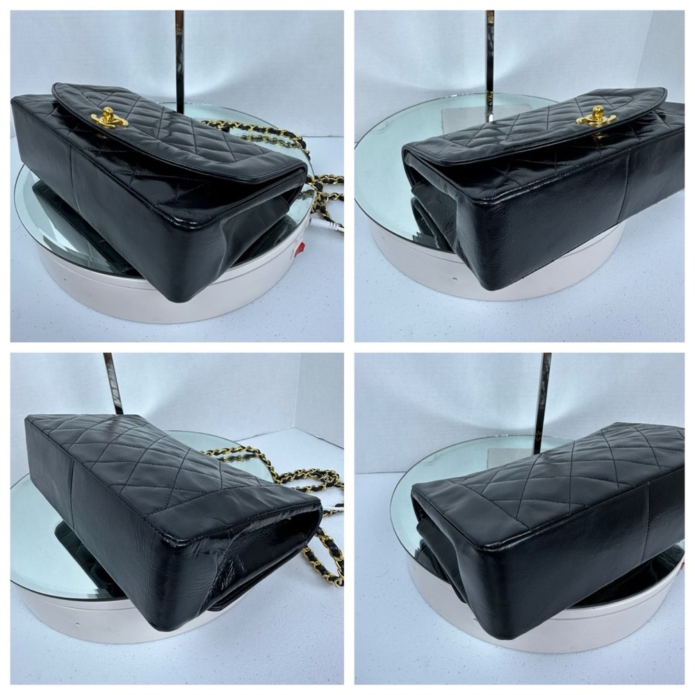 CHANEL DIANA Single Flap Quilted Patent Leather Bag - Picture 7 of 15